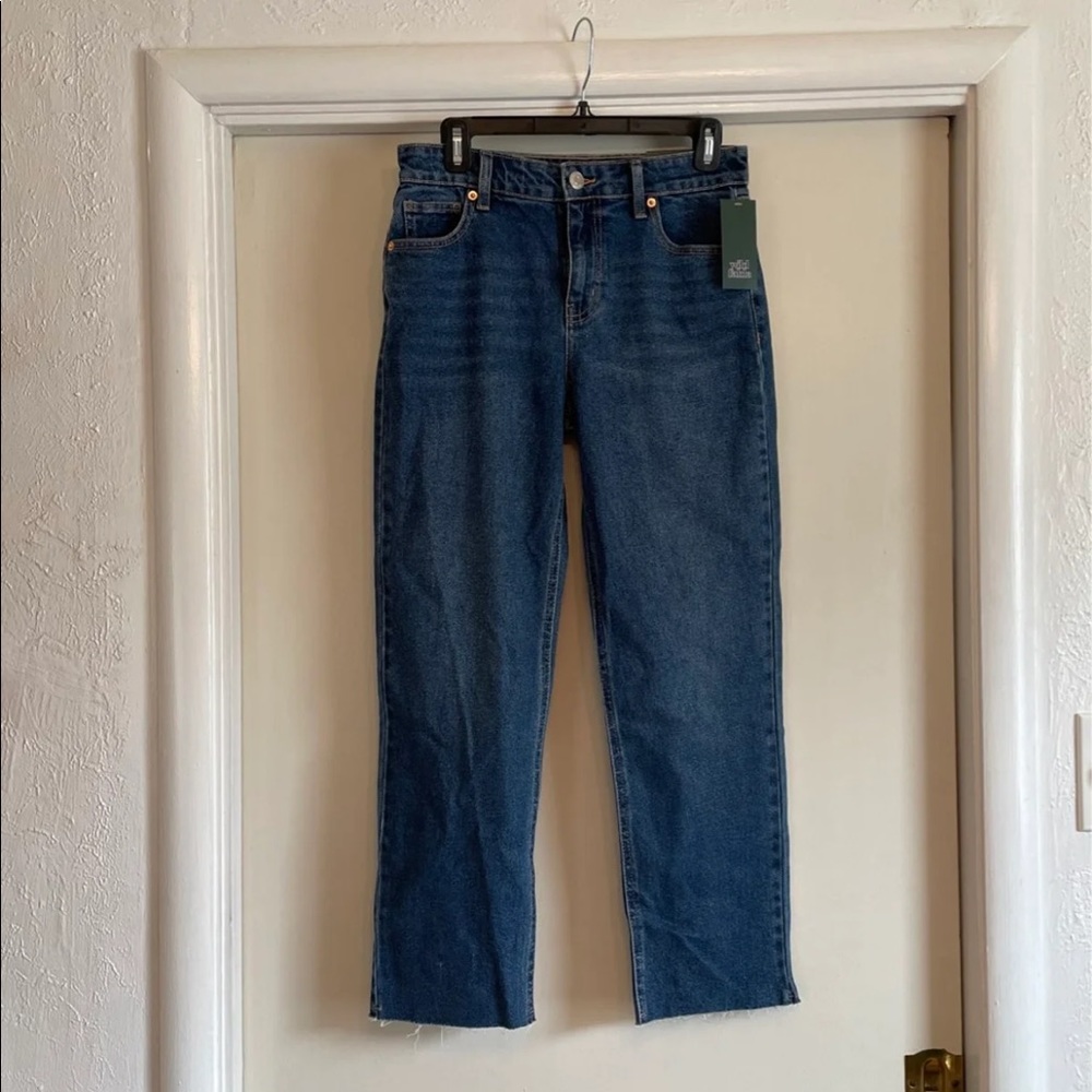NWT High-Rise Straight Ankle Jeans
